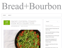 Tablet Screenshot of breadandbourbon.com